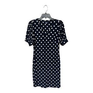 NWOT Tommy Hilfiger | Puff Sleeve V Neck Polka Dot Navy White Mini Dress 8